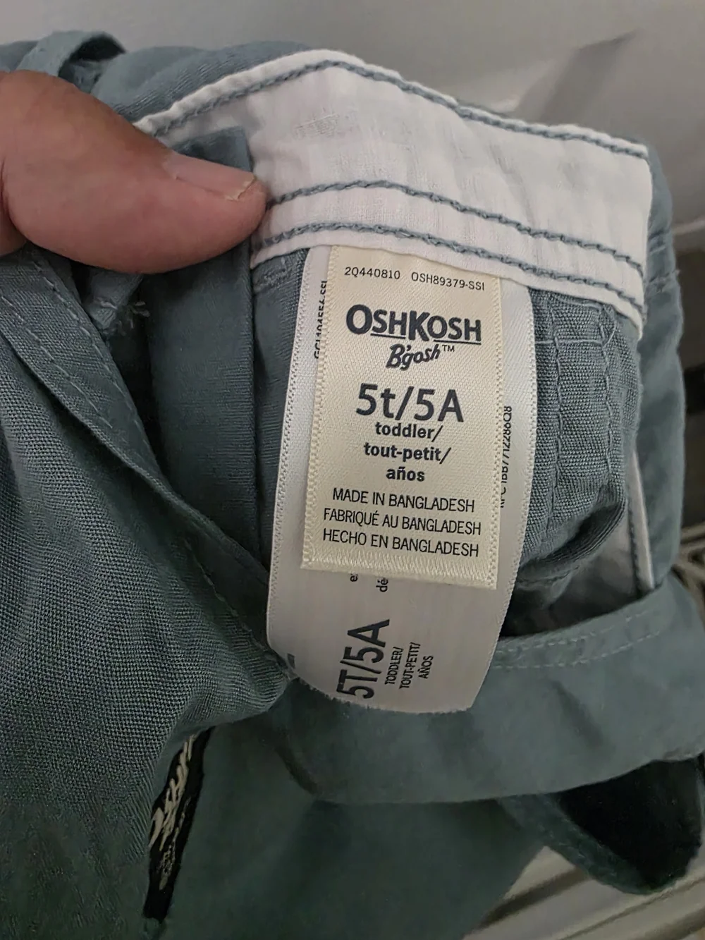 OshKosh B'gosh 5T Toddler Shortalls